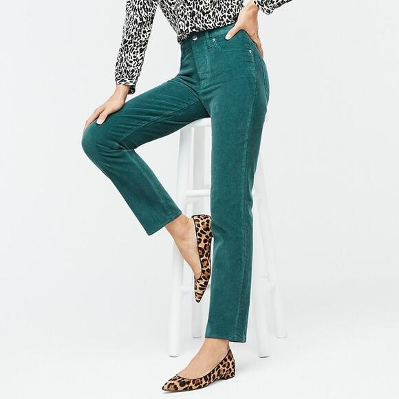 J.Crew Straight Corduroy Pants Green Size 32 - Picture 1 of 6